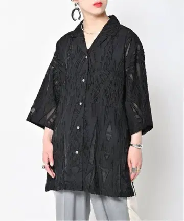 시티샵 cityshop THROUGH JQ 셔츠 블랙