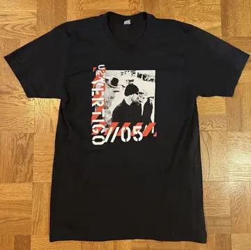 U2 Vertigo Tour 2005 반팔 티셔츠 블랙 베이스 M