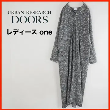 A3575*URBAN RESEARCH DOORS*꽃무늬 롱 원피스*