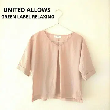 UNITED ALLOWS 유나이티드 애로우즈 핑크 스트라이프 반팔