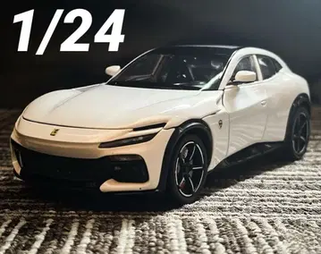 1/24 페라리 프로산구에 도어&라이트 풀 작동 화이트 Ferrari
