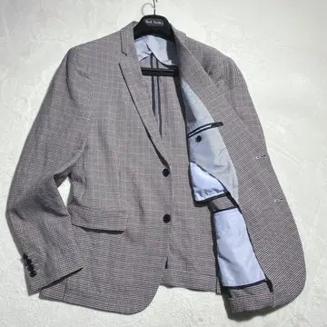 컨디션 최상 ZARA 테일러드 자켓 체크 XL