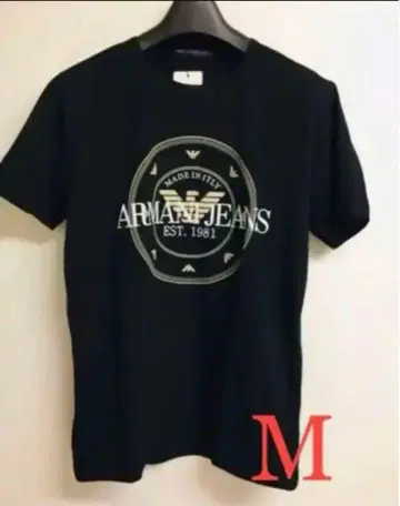 ARMANI JEANS 블랙 티셔츠 M