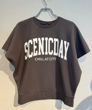 BEATRICE 새상품 저지 로고 Tee (다크 그레이)
