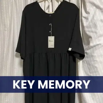 key memory 블랙 반팔 원피스