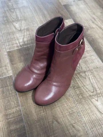 BARCLAY 와인 레드 부티 23.5cm 일본제