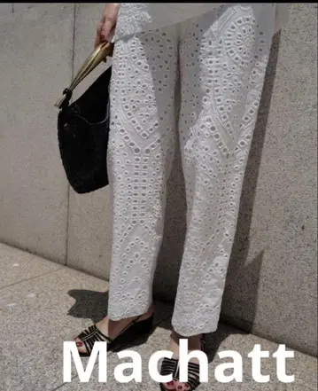 [새상품급] 마차트 컷워크 코튼 레이스 팬츠
