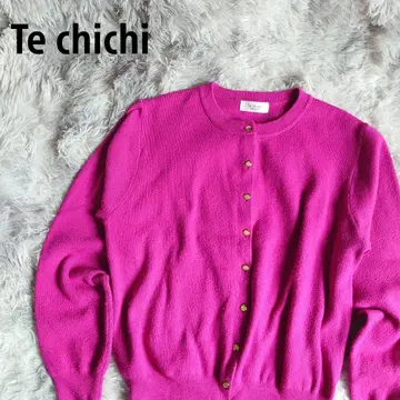 Te chichi 테치치 가디건 골드 버튼 꽃무늬 자수 프리 사이즈