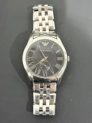 Emporio Armani 손목시계 AR1706 실버 블랙