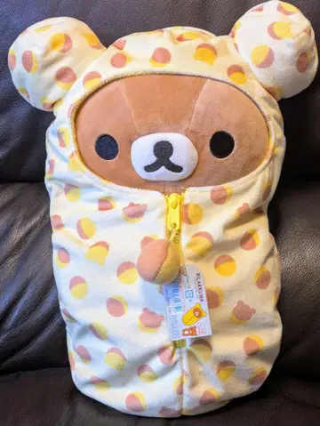 리락쿠마 슈퍼 말랑말랑 침낭 봉제인형 (스즈 카스테라)