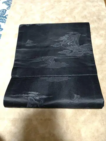 나고야 오비 검정 핸드메이드 원단 일본풍 잡화 재봉 리메이크 수선