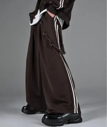 ADRER line 트랙 wide slacks 트랙 팬츠 L