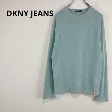 DKNY Jeans [ F ] 상의 니트 긴팔 포인트 컬러 무지 심플