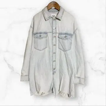 새상품 ZARA 데님 점프수트 멜빵 올인원 S 사이즈
