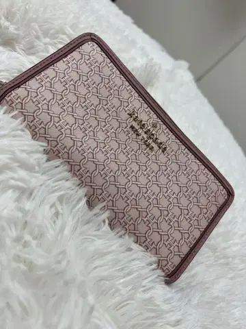 kate spade 패턴 장지갑 핑크
