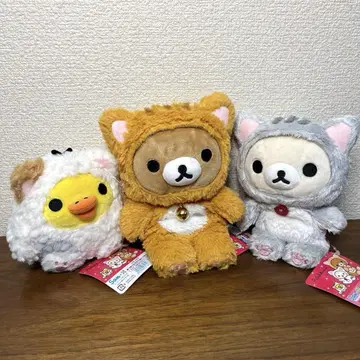 모아서 앉는 봉제 인형 느긋한 고양이 리락쿠마, 코리락쿠마, 키이로이토리