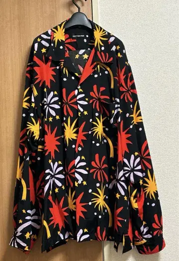 cotton pan 불꽃놀이 알로하 셔츠