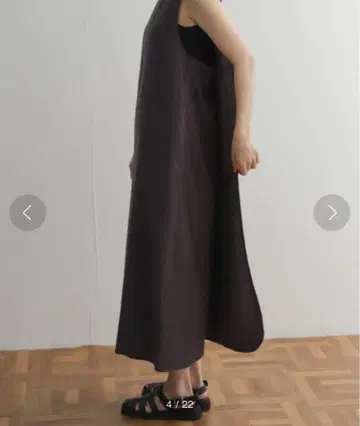 새상품급 코튼 랩 스타일 스트레이트 원피스