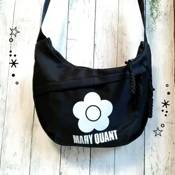MARY QUANT 블랙 숄더백