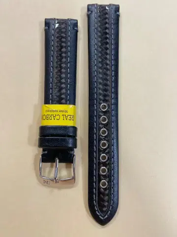 모렐라토 18mm Black 시계 밴드 KARATE 리얼 카본