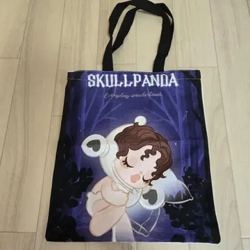 SKULLPANDA 토트백 캠퍼스 원단