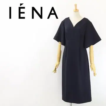 B7032 새상품급 IENA 이에나 플레어 슬리브 턱 원피스 38