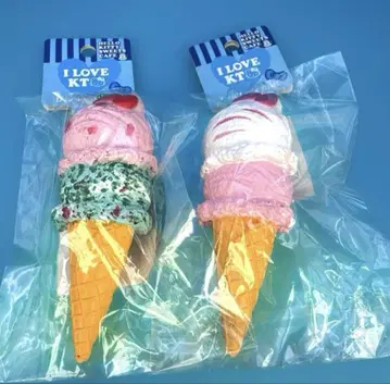 산리오 헬로키티 KT 말랑말랑 더블 아이스 마스코트 스퀴즈 세트