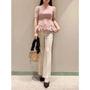 새상품급 SNIDEL 스나이델 슬림 레그 스트레치 팬츠
