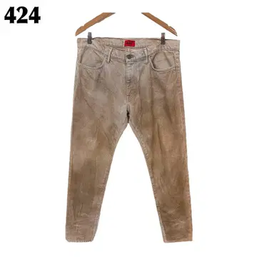 [새상품급] 424 포투포 데님 팬츠 33 무지 브라운
