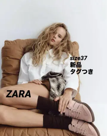 [완판템] ZARA 스니커즈 핑크 24.0 새상품 택 포함 37