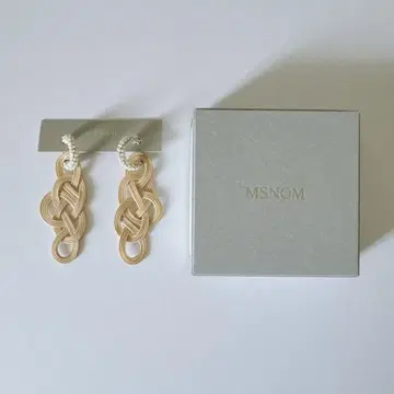 2way MSNOM 라탄 모티브 NO.1 귀걸이