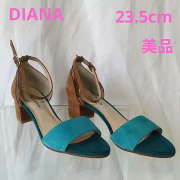 새상품급 DAIANA 다이애나 펌프스 앵클 터콰이즈 블루 23.5cm