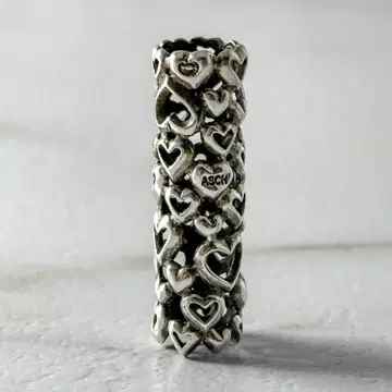 레어 GEORG JENSEN 252 하트 바이 하트 목걸이 탑