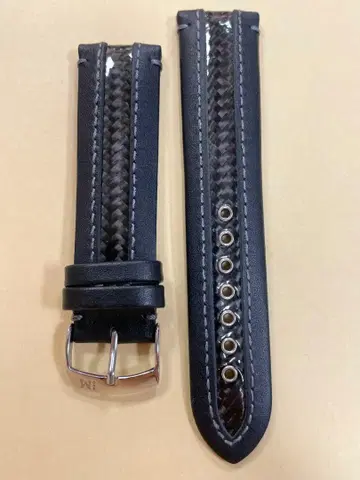 모렐라토 22mm Black 시계 밴드 KARATE 리얼 카본