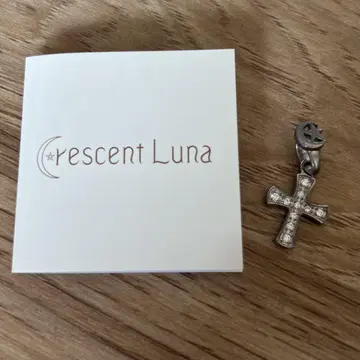 Crescent Luna silver 925 큐빅 지르코니아 크로스