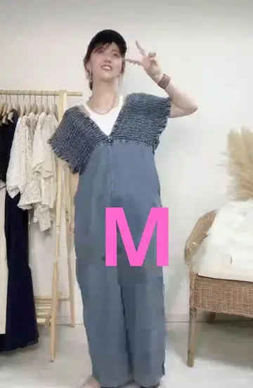 [새상품] 시마무라 데님 셔링 살로펫 색스 M 사이즈