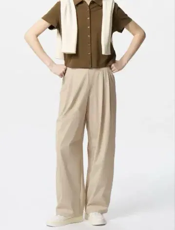 UNIQLO 울트라 스트레치 액티브 와이드 팬츠