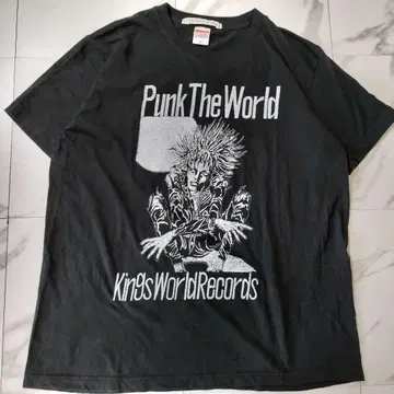KINGS WORLD RECORDS PUNK THE WORLD 티셔츠