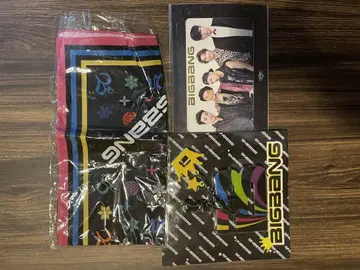 BIGBANG 반다나 엽서 키링 세트 미사용