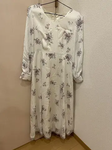 MISCH MASCH 꽃무늬 긴팔 롱 원피스