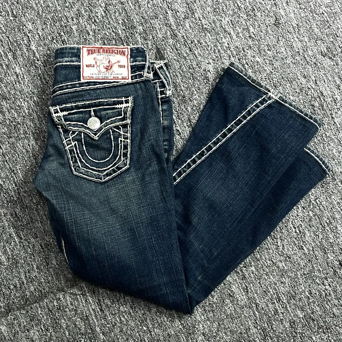 True Religion Y2K Jo Super T Low-Rise Bootcut Denim Pants Y