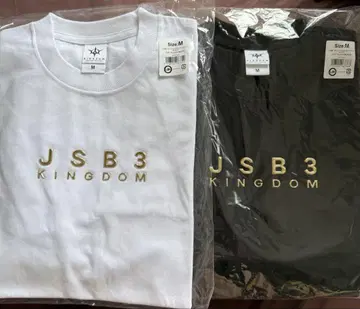 3대째 JSB KINGDOM 투어 T셔츠 M 사이즈 블랙 화이트 2세트