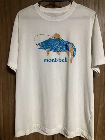 mont-bell(몽벨) 트라우트 프린트 T셔츠 XL 사이즈 낚시 물고기