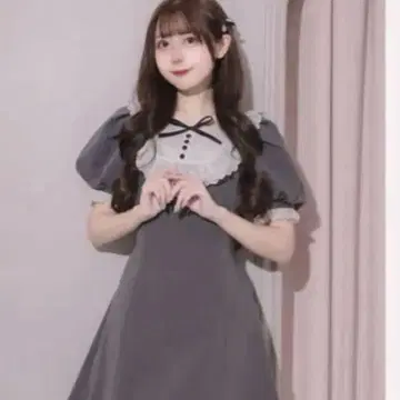 pium 코튼 카페 도리 원피스