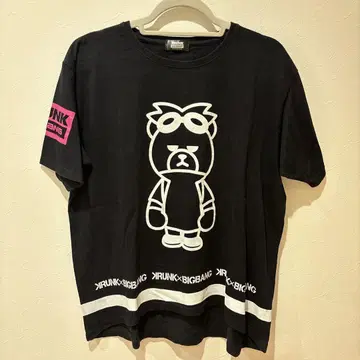 KRUNK x BIGBANG G-DRAGON 콜라보 티셔츠 블랙 한류