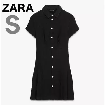 ZARA 플리츠 텍스처 원피스