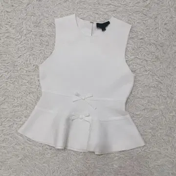 ZARA 자라 리본 포함 페플럼 니트탑