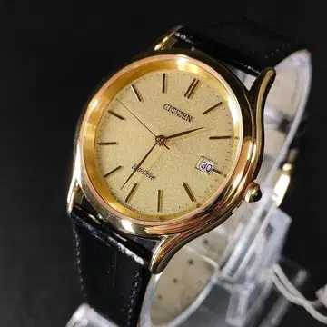 컨디션 최상 CITIZEN 시티즌 B870 골드 블랙 솔라 남성용