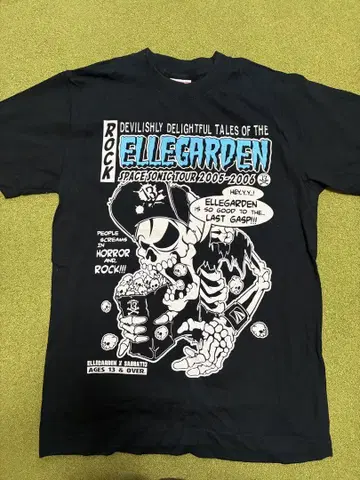 ELLEGARDEN SPACE SONIC TOUR 티셔츠 S