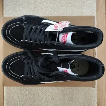 Vans 블랙 하이컷 스니커즈 SK8-HI